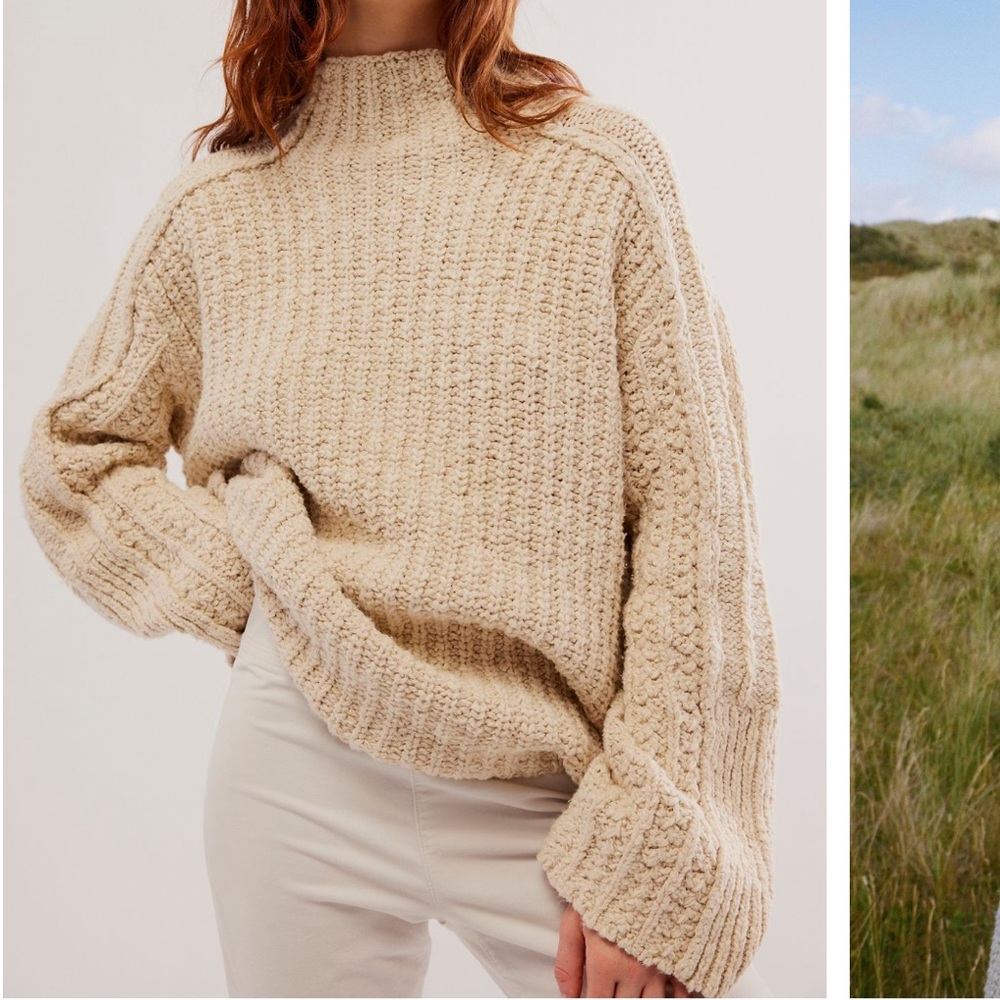 *SOLD* Free People Everyday Cotton Mockneck Sweater